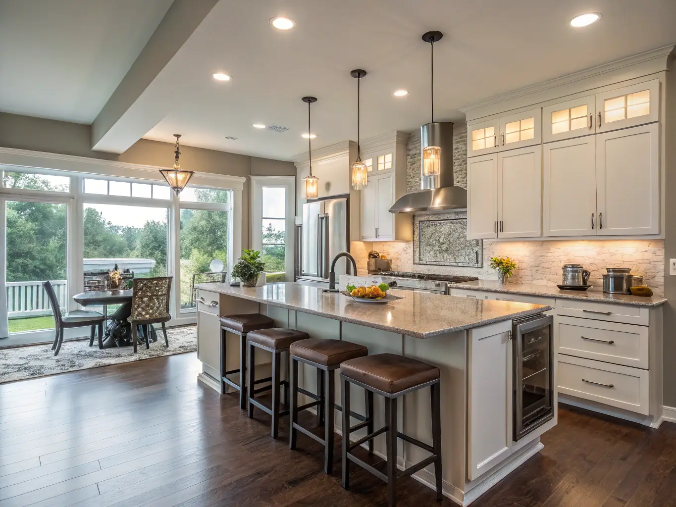 A beautifully renovated kitchen with modern appliances and stylish finishes, demonstrating Mokas's skill in renovations. The image should convey a sense of updated elegance and functionality.